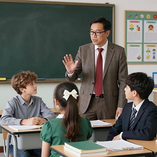 Engaging Classroom Interaction Scene