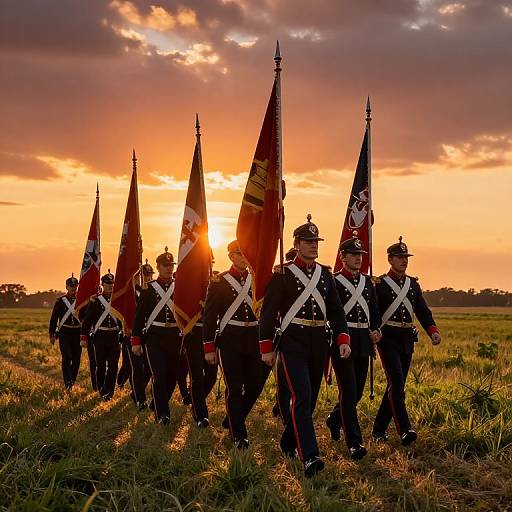 Historic 26th Regiment Soldiers Marching