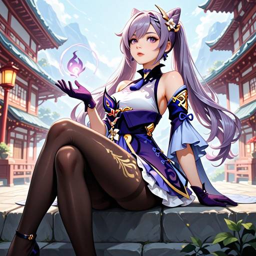 Stylish Genshin Impact Character Portrait