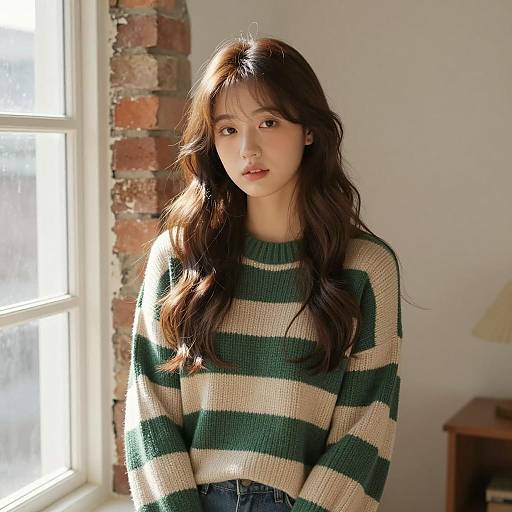 Cozy Indoor Scene with Young Woman