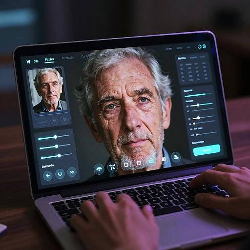 Futuristic Digital Wrinkle Removal App