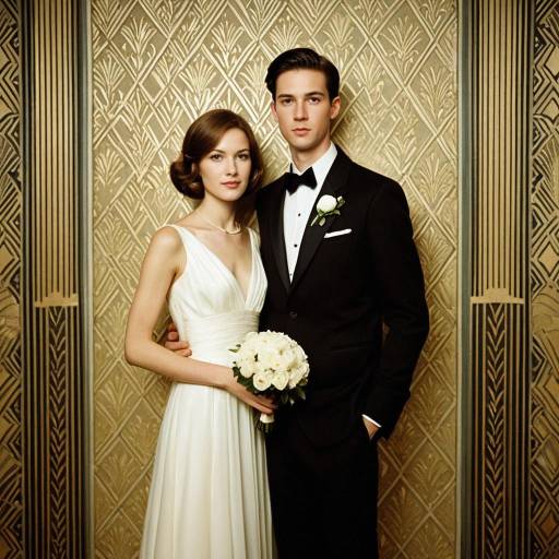 Elegant Wedding Couple Portrait