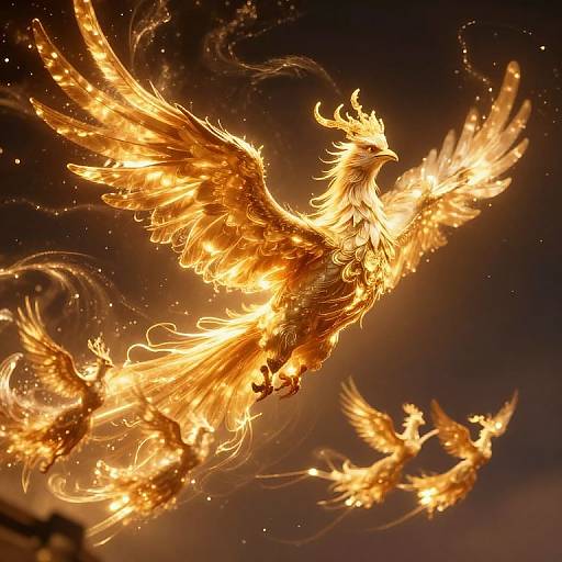 Regal Phoenix Leading Radiant Procession