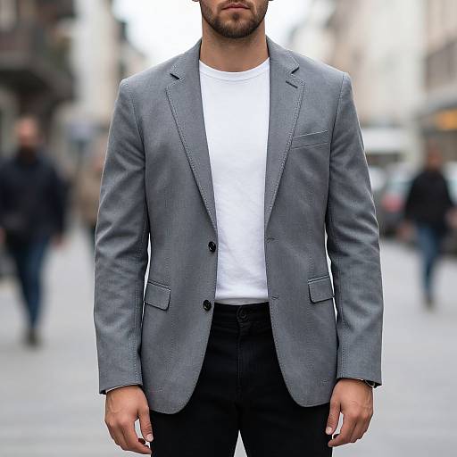 Urban European Man in Streetwear Suits