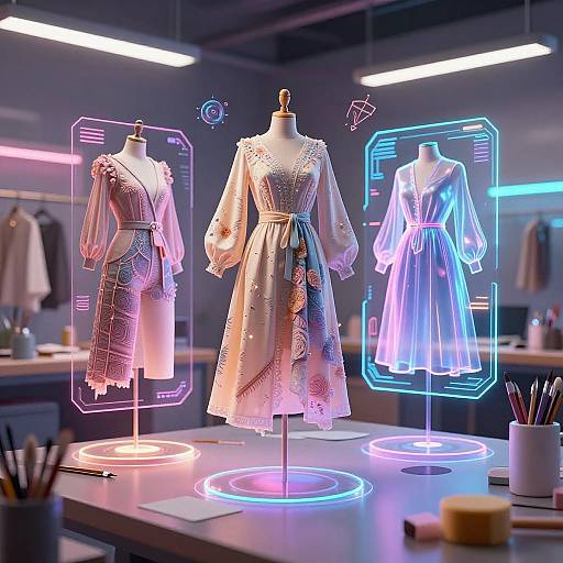 Futuristic AI-Driven Clothing Atelier