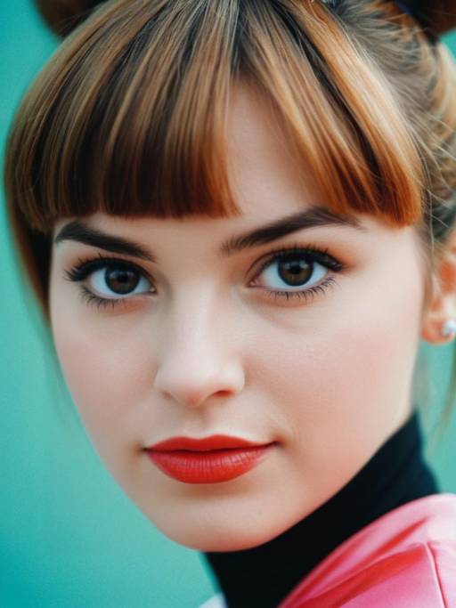 Close-Up of Woman in Powerpuff Costume