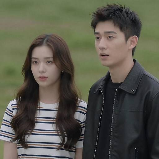 Young Couple Outdoors in Casual Attire