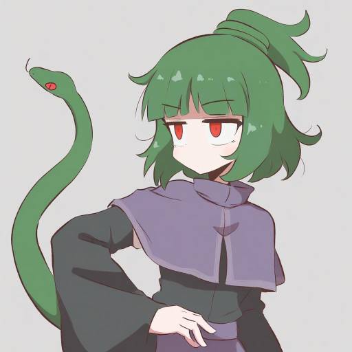 Illustration of Adagumo no saragimaru, len'en in the style of Kurachi mizuki