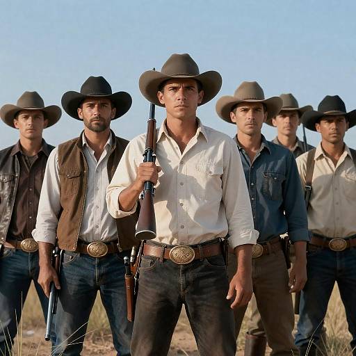 Cowboys in the Desert: A Rugged Standoff