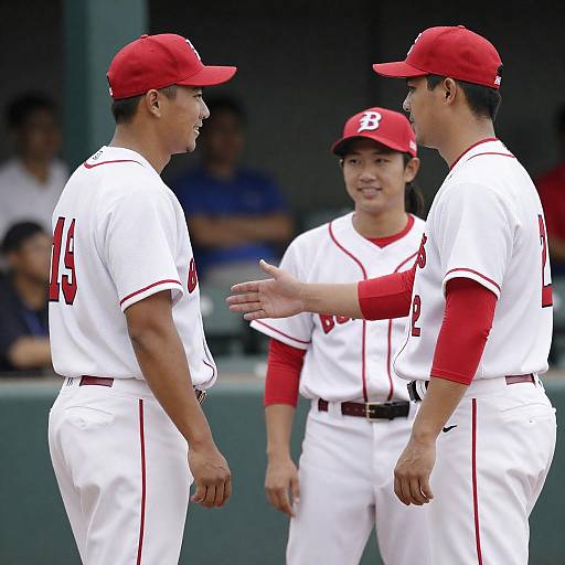 Dynamic Baseball Moment with Three Players
