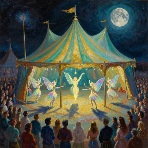 Otherworldly Circus Beneath Alien Moon