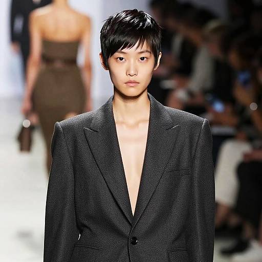 Female Musician with Pompadour Fade