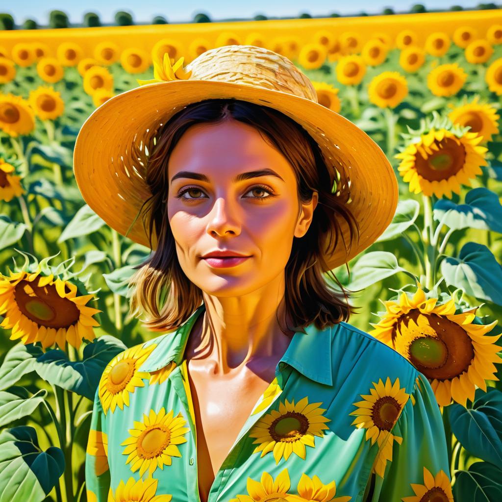 Vibrant Portrait of a French Woman