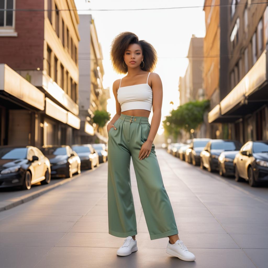 Urban Fashion Portrait of Young Woman