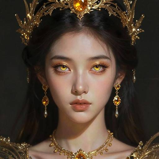 Enchantress in Futuristic Baroque World