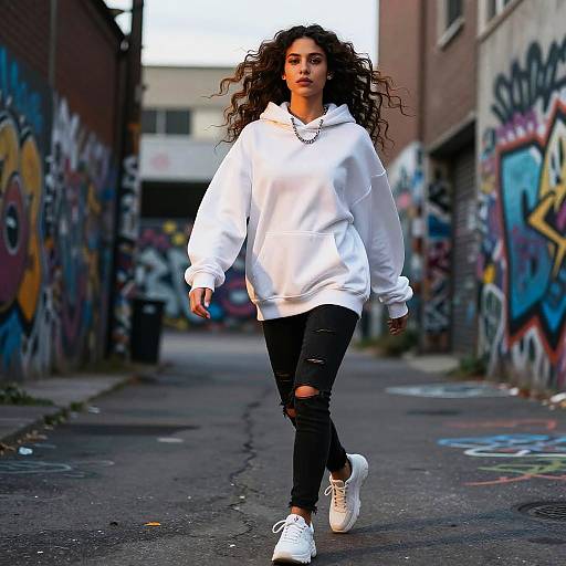 Androgynous Model in Urban Fashion