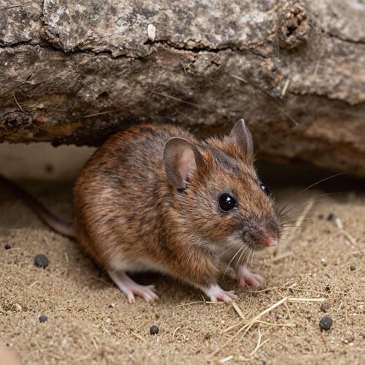 Close-Up of a Charming Brown Mouse