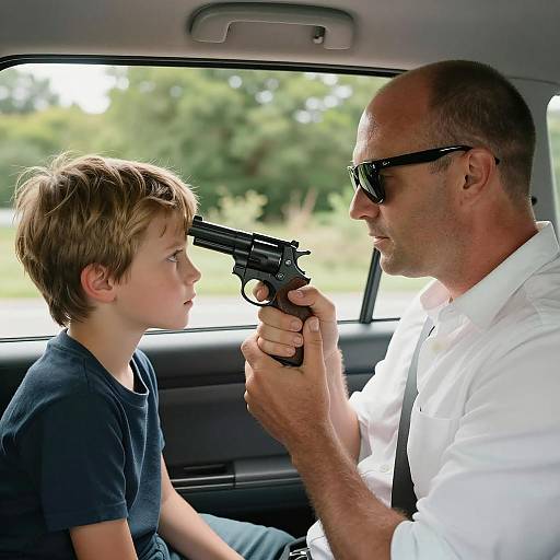 Dramatic Car Scene with Tension