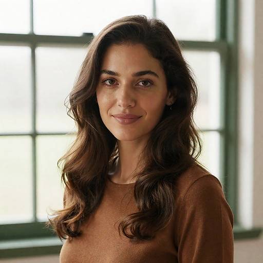 Natural Light Portrait of Smiling Woman