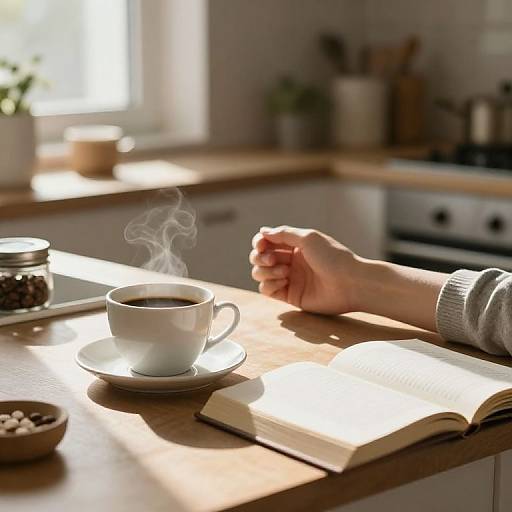 Cozy Morning Rituals in Warm Kitchen