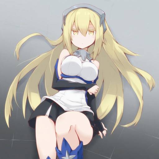 Illustration of Aiz wallenstein, dungeon ni deai wo motomeru no wa machigatteiru darou ka in the style of Reku