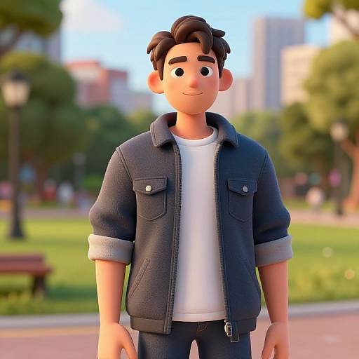 3D Urban Casual Young Avatar