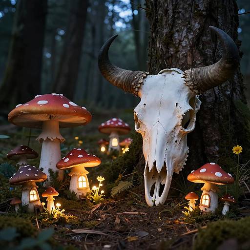 Enchanted Fairy Tale Mushroom Village