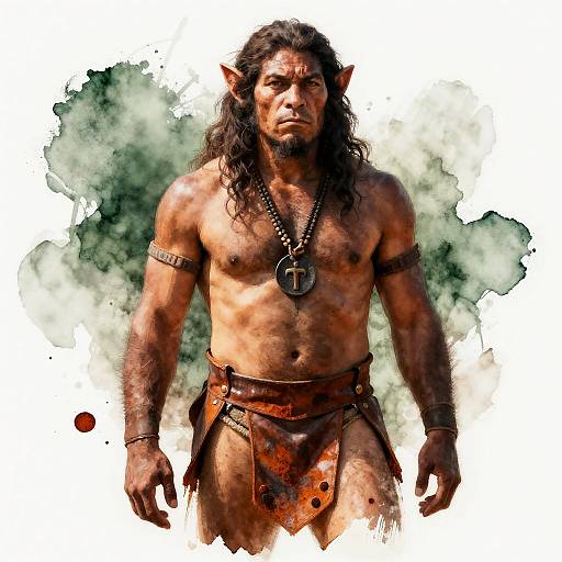 Vintage Cyclops Digital Watercolor Art