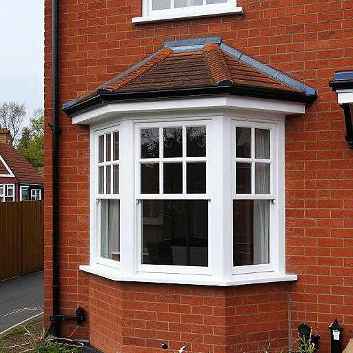 Bay Window Installation on Red Brick House