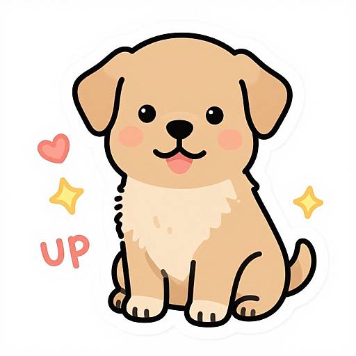 Cute Kawaii Mastiff Sticker