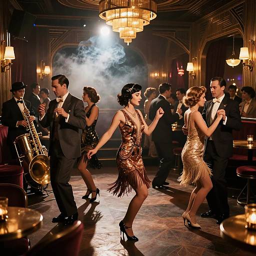 1920s Roaring Jazz Club Scene
