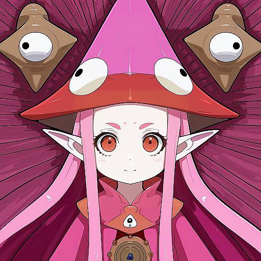 Illustration of Habetrot (fate), fate (series) in the style of Gashi-gashi