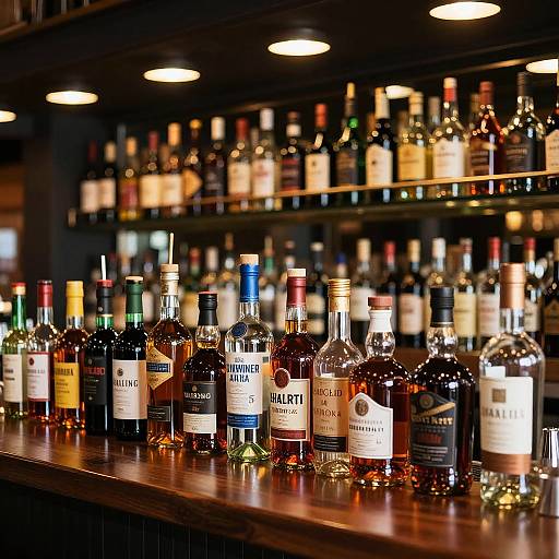 Wide Shot of Well-Stocked Bar