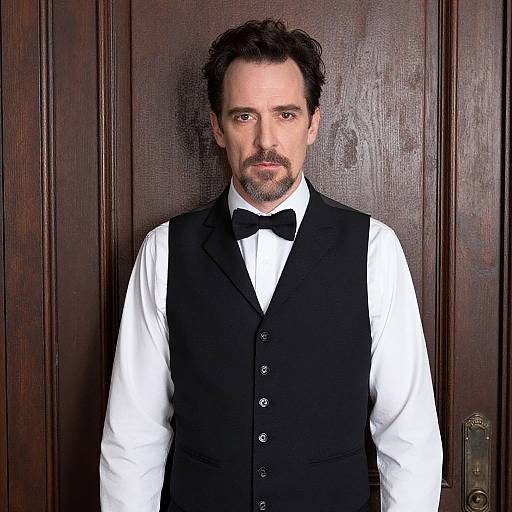 Bearded Man in Vest Portrait