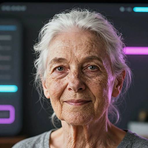 Aging Effect on Vibrant Portrait