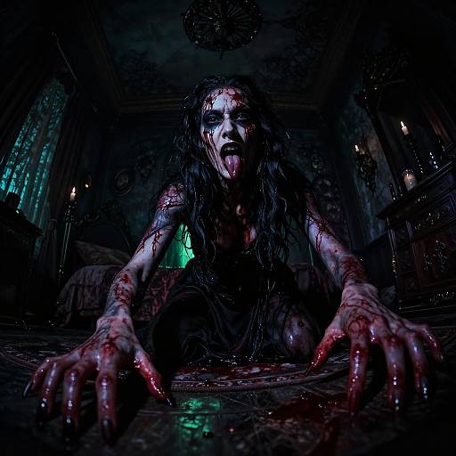 Cinematic Dark Demon Witch Scene