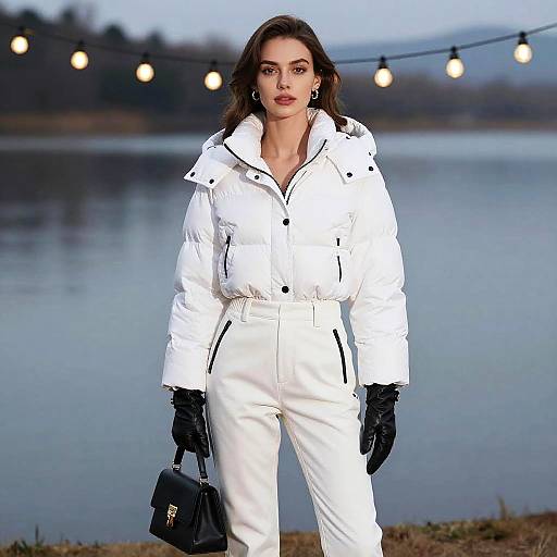 Modern Winter Chic by Serene Lake