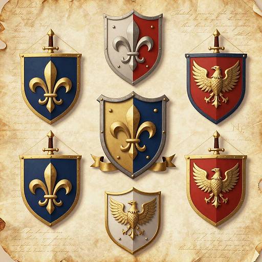 Customizable Elegant Medieval Family Crest