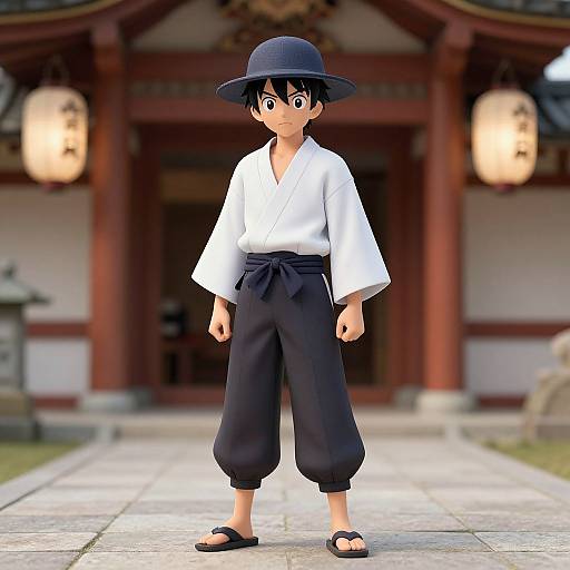 Realistic Japanese Manga Style Boy