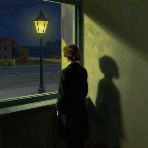 Ethereal Solitude in Illuminated Chamber