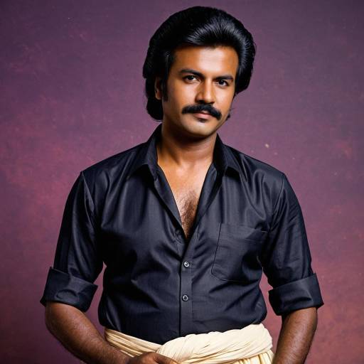 80s Style Man in Veeraiyan Costume