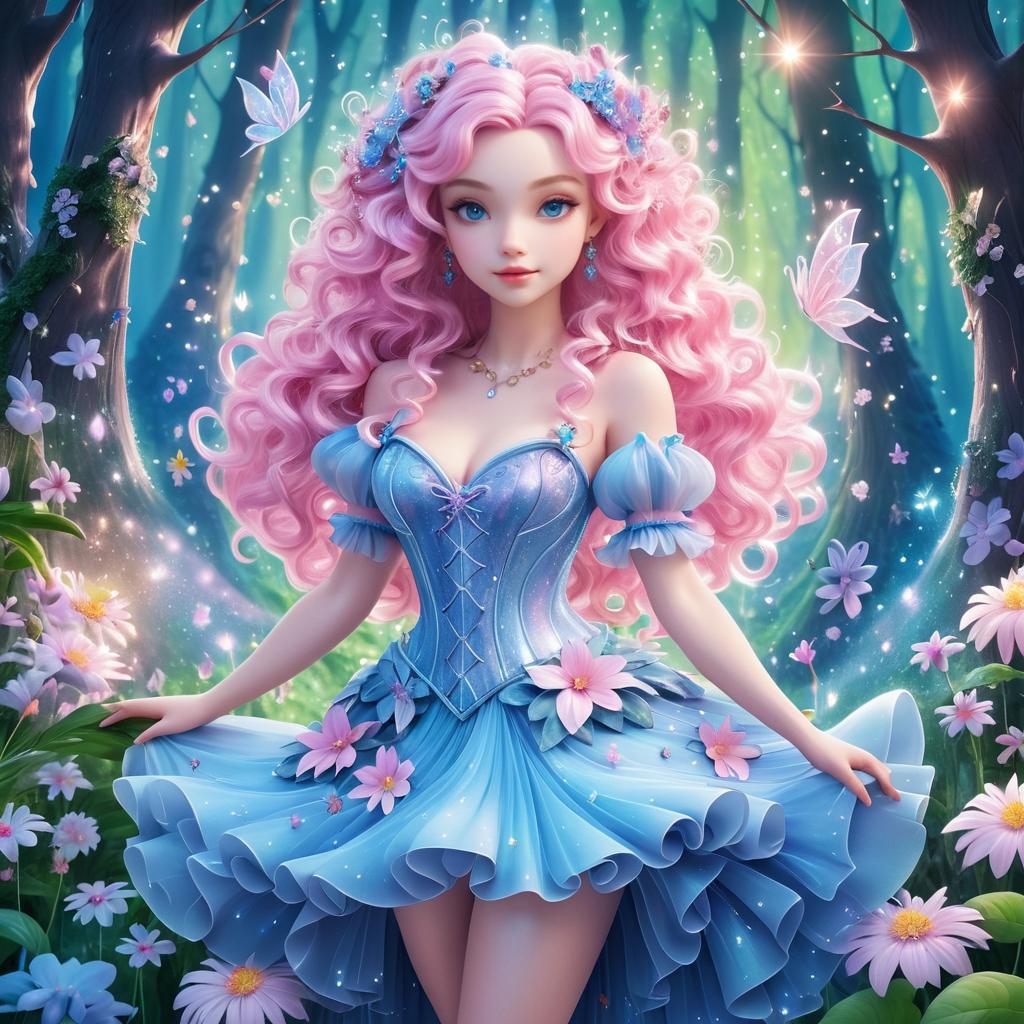 Whimsical Fairy in a Magical Forest