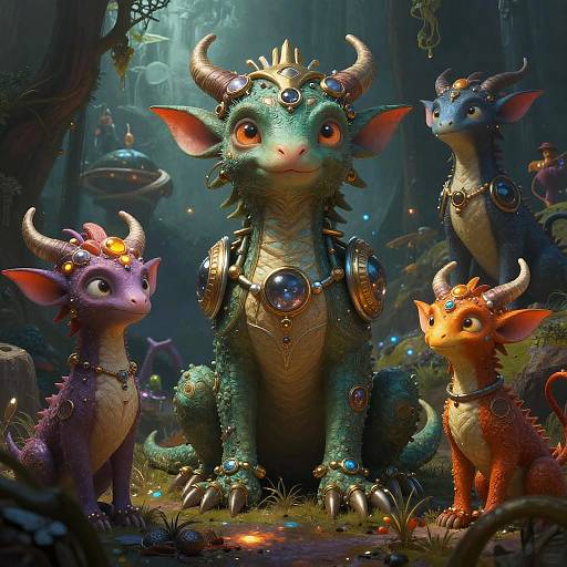 Imaginative Fantasy Creatures and Worlds