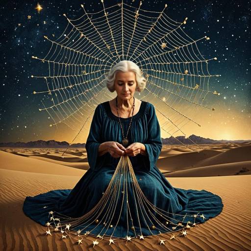 Celestial Weavings of the Twilight Desert