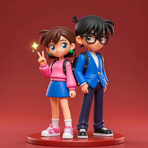 Anime Duo Figurine Character Design