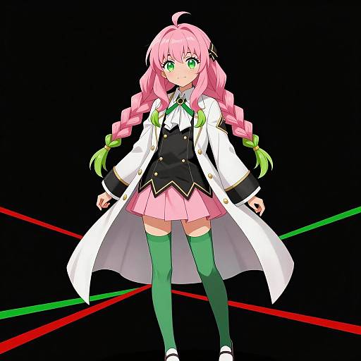 Vibrant Anime Girl Illustration with Style