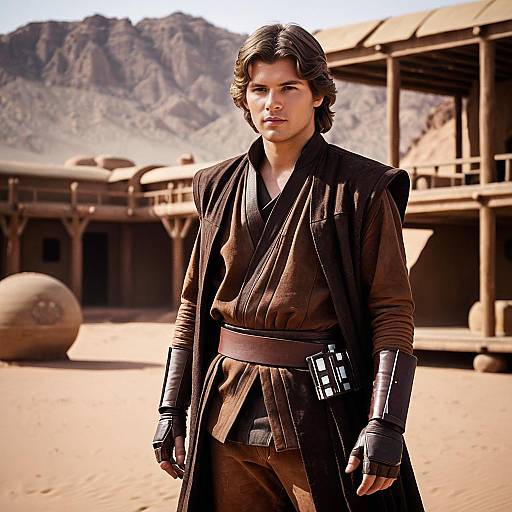 Young Anakin Skywalker in Desert Costume