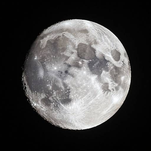 Moon Wearing Celestial Star Patterns