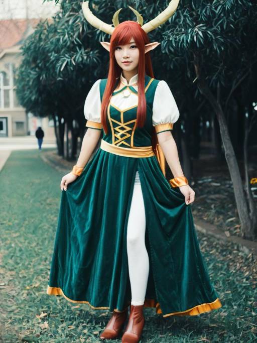 Cosplay woman in Miriallia Haw costume