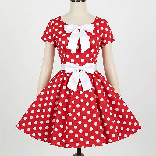 Woman in Red Polka Dot Dress